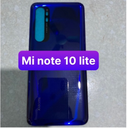 Kính lưng xiaomi Mi note 10 lite Đủ màu