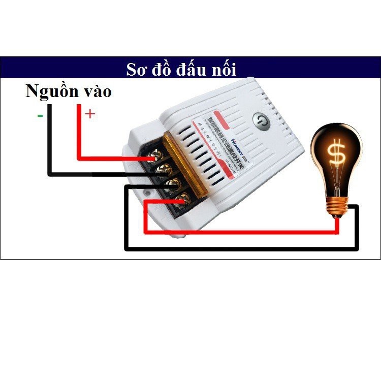 Công tắc điều khiển từ xa Honest HT-9220KG,(công suất lớn 220v 30A 1000m dùng cho máy bơm, moto điện.