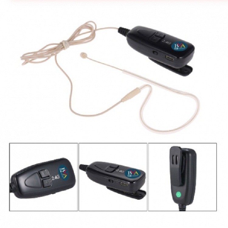 MEGA 2.4G Micro không dây cài áo hạt gạo màu da thu âm điện thoại , laptop ,loa ,oto