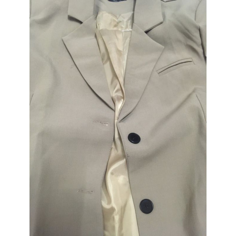 Sẵn Kaki-M(Hàng Đẹp)Áo blazer mùa thu dáng dài thời trang Hàn Quốc-Ảnh thật 7 hình cuối | BigBuy360 - bigbuy360.vn