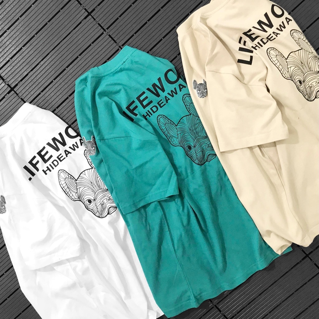 Áo thun thời trang tay lỡ unisex phong cách street style, chất cotton 2 chiều dày dặn, thấm hút tốt 240