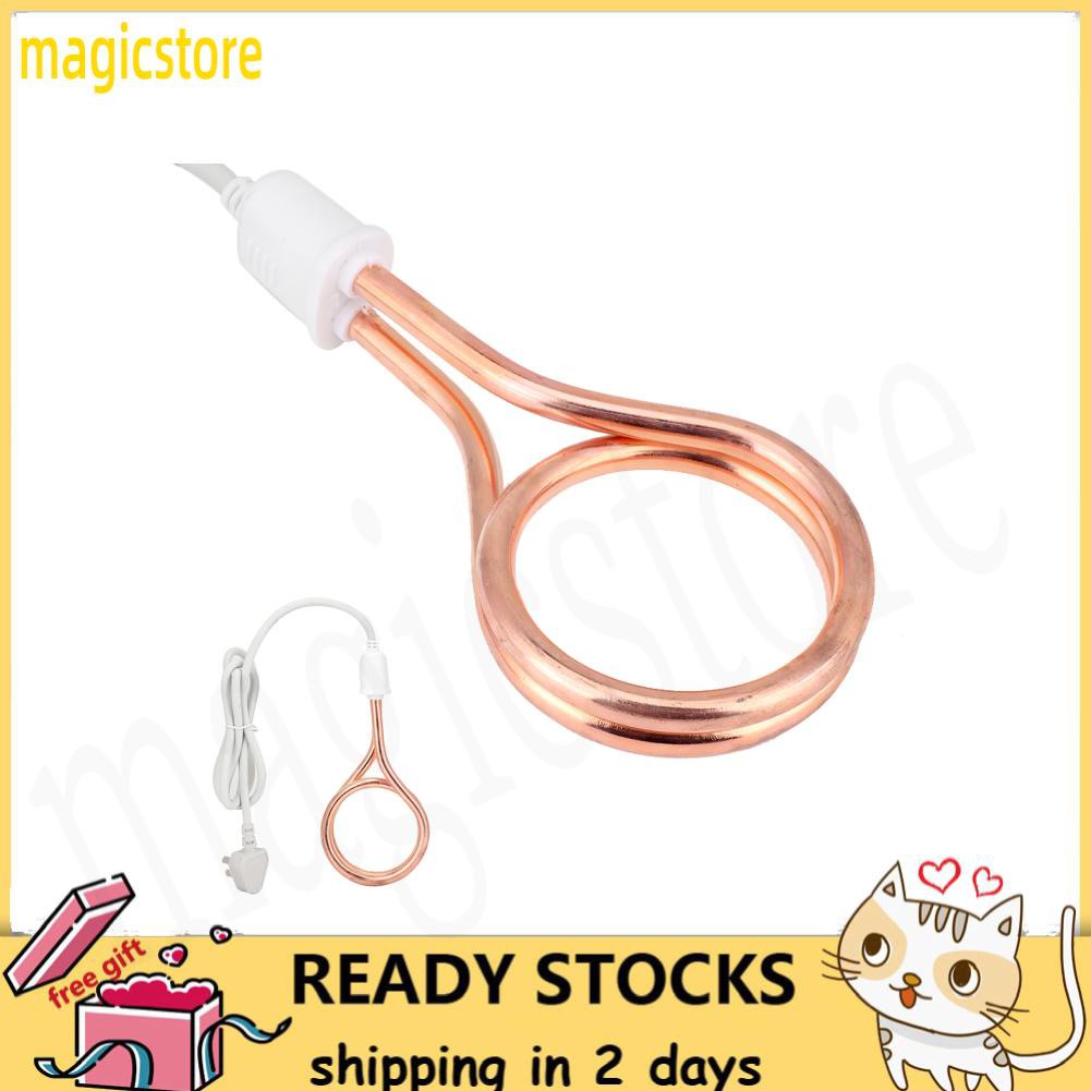 Magicstore 3000W High Power Immersion Heater Bucket Electric Water Heating Rod for Bathing AU Plug 220V