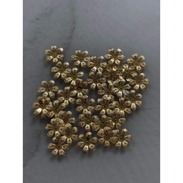 (10 cái)phiến hoa 6 cánh 18mm, nguyên liệu làm trâm cài tóc cổ trang, nguyên liệu diy, Sỉ phụ kiện Khánh Huyền