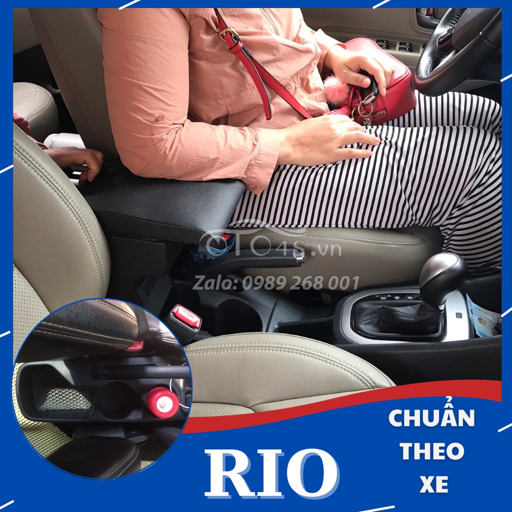 🌟️CÓ SẴN🌟 Hộp tỳ tay ô tô Kibbet loại 1490 cho xe Rio hàng chất lượng cao - OTO4S