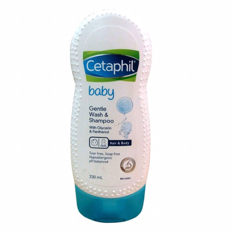 Sữa tắm gội cho trẻ sơ sinh Cetaphil baby gentle wash & shampoo 2 in 1 230ml