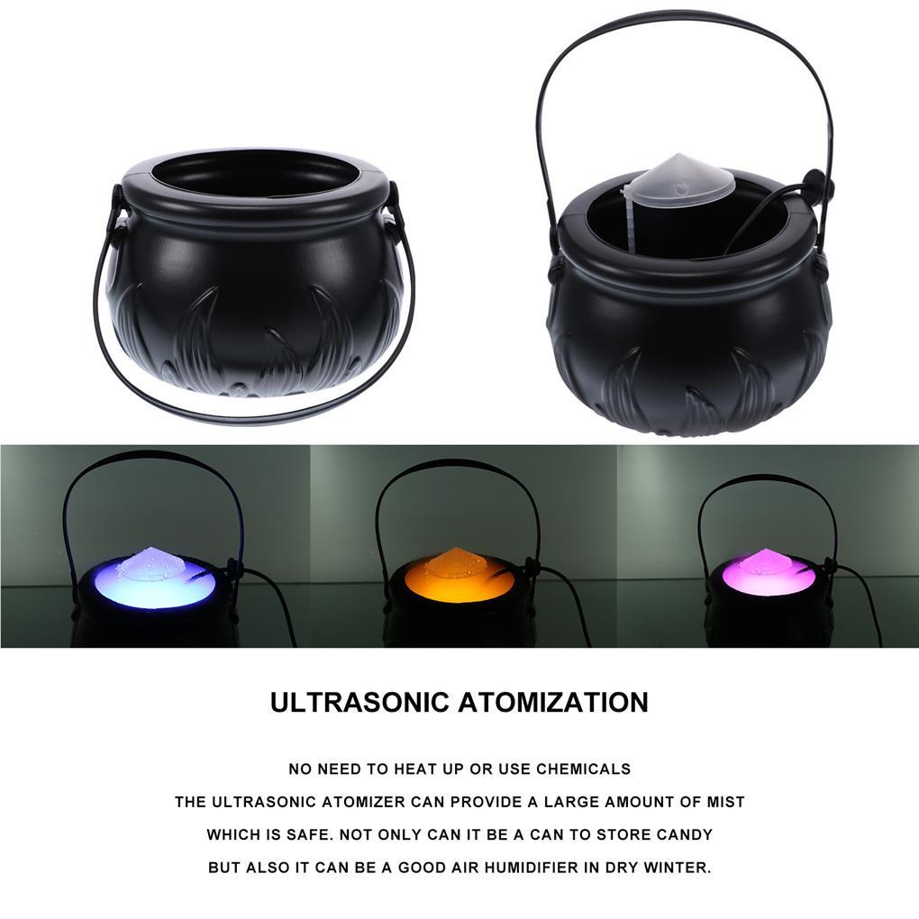 [doublelift Vn] Đèn LED Hình Phù Thủy Thay Đổi Màu Sắc Trang Trí Không Khí Cho Lễ Halloween