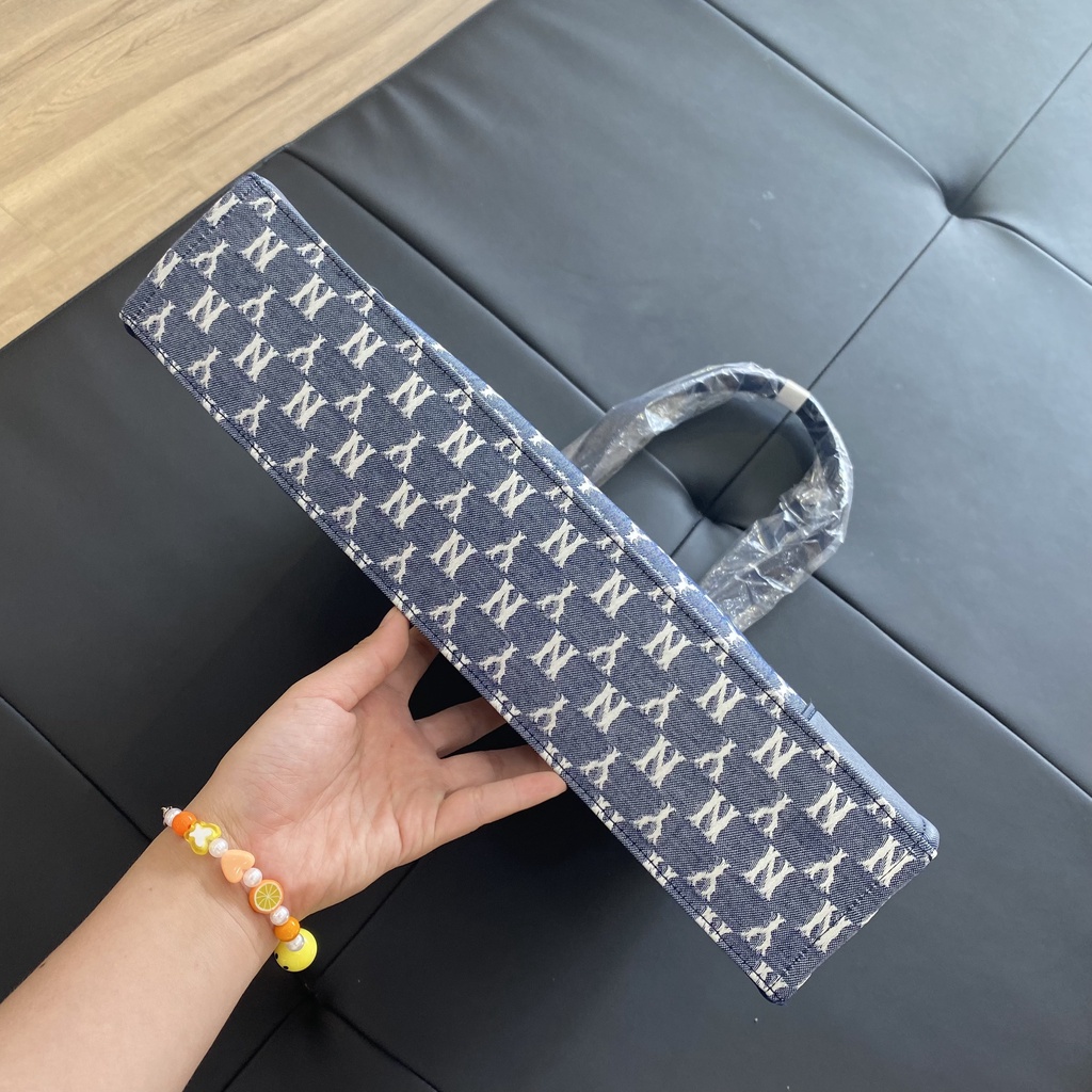 *CHÍNH HÃNG* Túi ML.B họa tiết Monogram Jacquard TOTE Shopping màu Xanh Navy