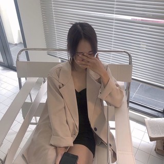 [có sẵn] set Blazer + váy đen ôm ULZZANG STYLE