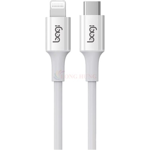 Combo cốc sạc Bagi QC 4.0 20W 1Type-C + Cáp USB Type-C to Lightning 2.0 1.2m CB-PD20 - Hàng chính hãng