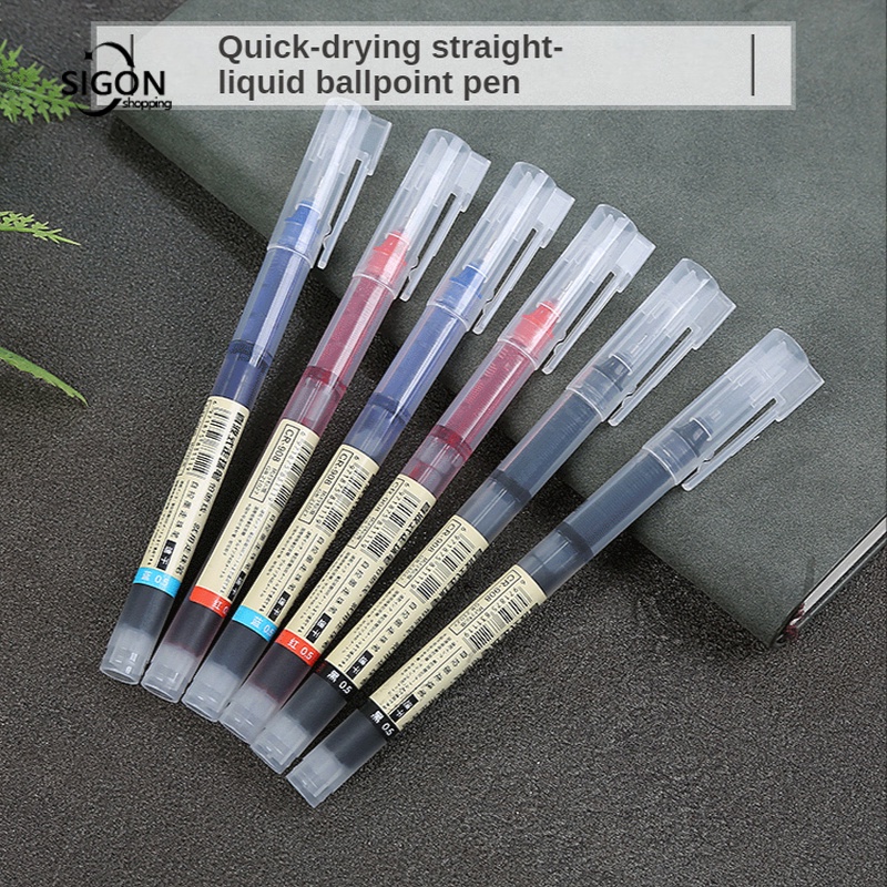 Bút Bi Mực Nước Dung Tích Lớn Khô Nhanh Màu Sắc Đẹp Mắt