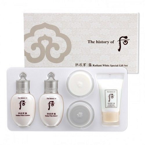 Bộ dưỡng trắng da và trị nám 5 món - Whoo Seol Radiant White Special Gift Set Hàng Công Ty