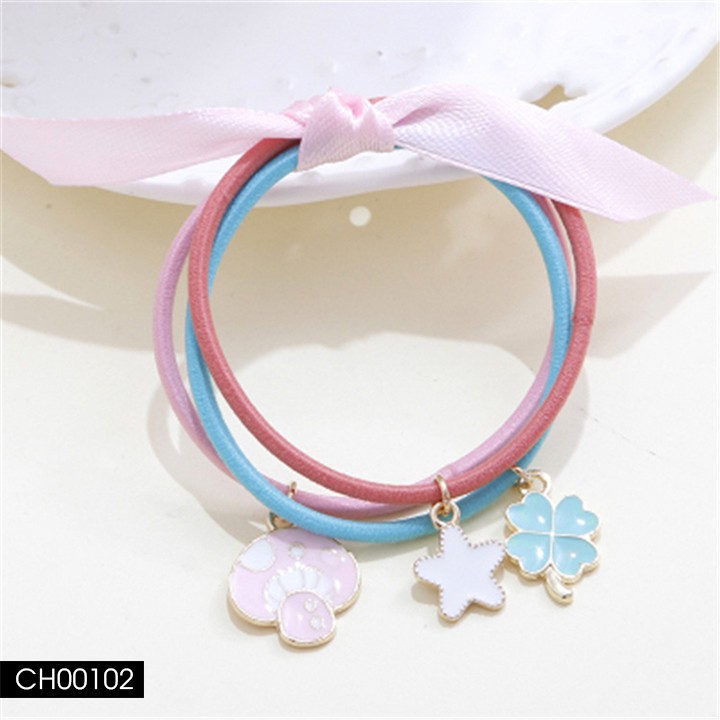 CH001 Set cột tóc 3c phối màu handmade Fashion Korea