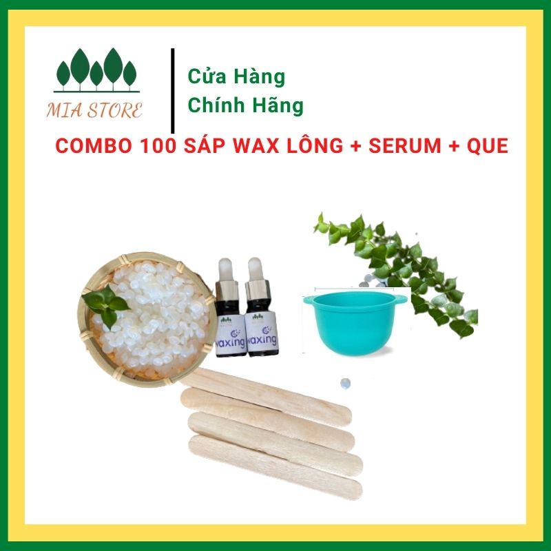 Combo Sáp bám lông và serum triệt lông chuyên dành cho da nhạy cảm Wax tẩy lông nách, lông chân tay, wax lông vùng kín