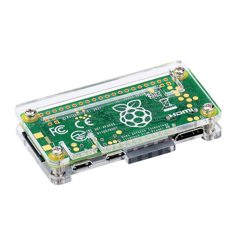 Acrylic Case Kit for Raspberry Pi Zero W and Pi Zero with Heat Sink