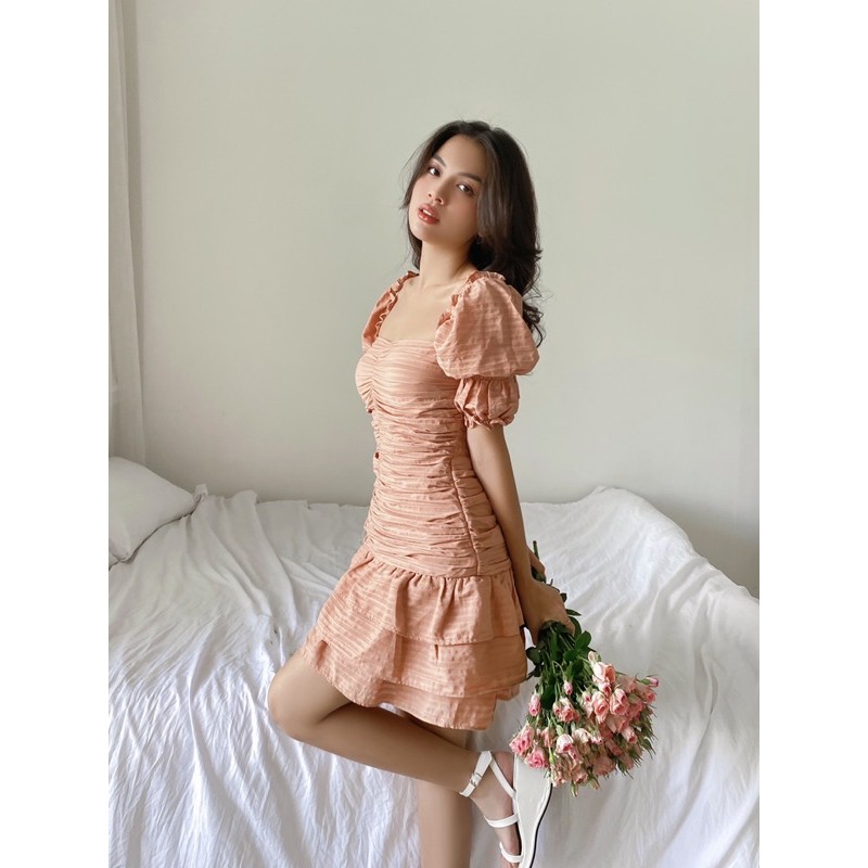 Đầm tay phồng lai bèo | BigBuy360 - bigbuy360.vn