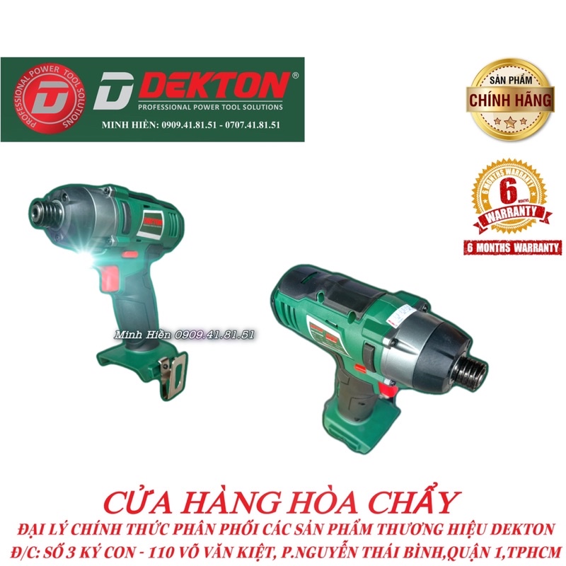 Máy Bắn Vít Dekton 200N.m / D21-CV200N / Dùng Pin D21