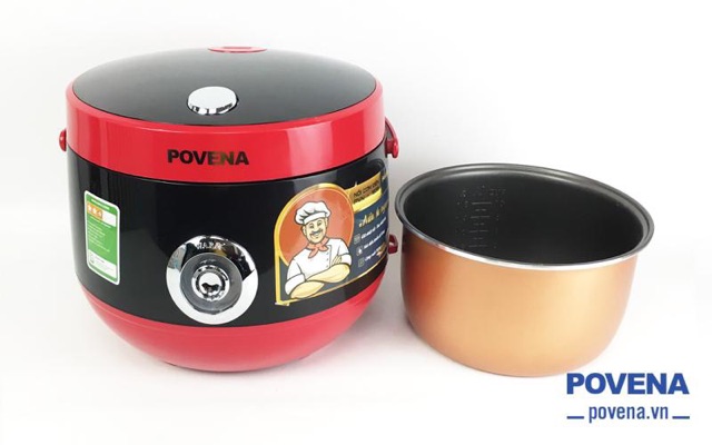 Nồi cơm điện povena 1,8 lít