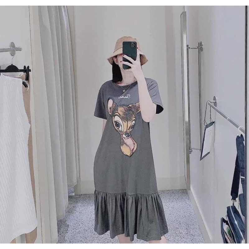 Váy cotton suông đuôi cá Bambi