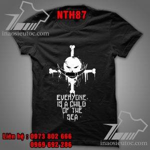 🔥HOT🔥 áo thun One Piece Râu trắng in hình đẹp ⚡ Áo One Piece đẹp giá rẻ thời trang nam