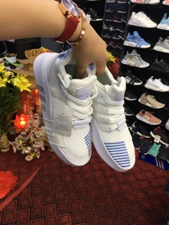 giày eqt 2018 trắng xanh