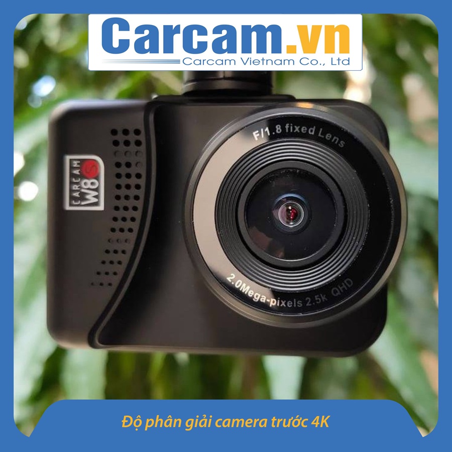 Camera hành trình carcam W8S, đọc biển báo giao thông, ghi hình 4K