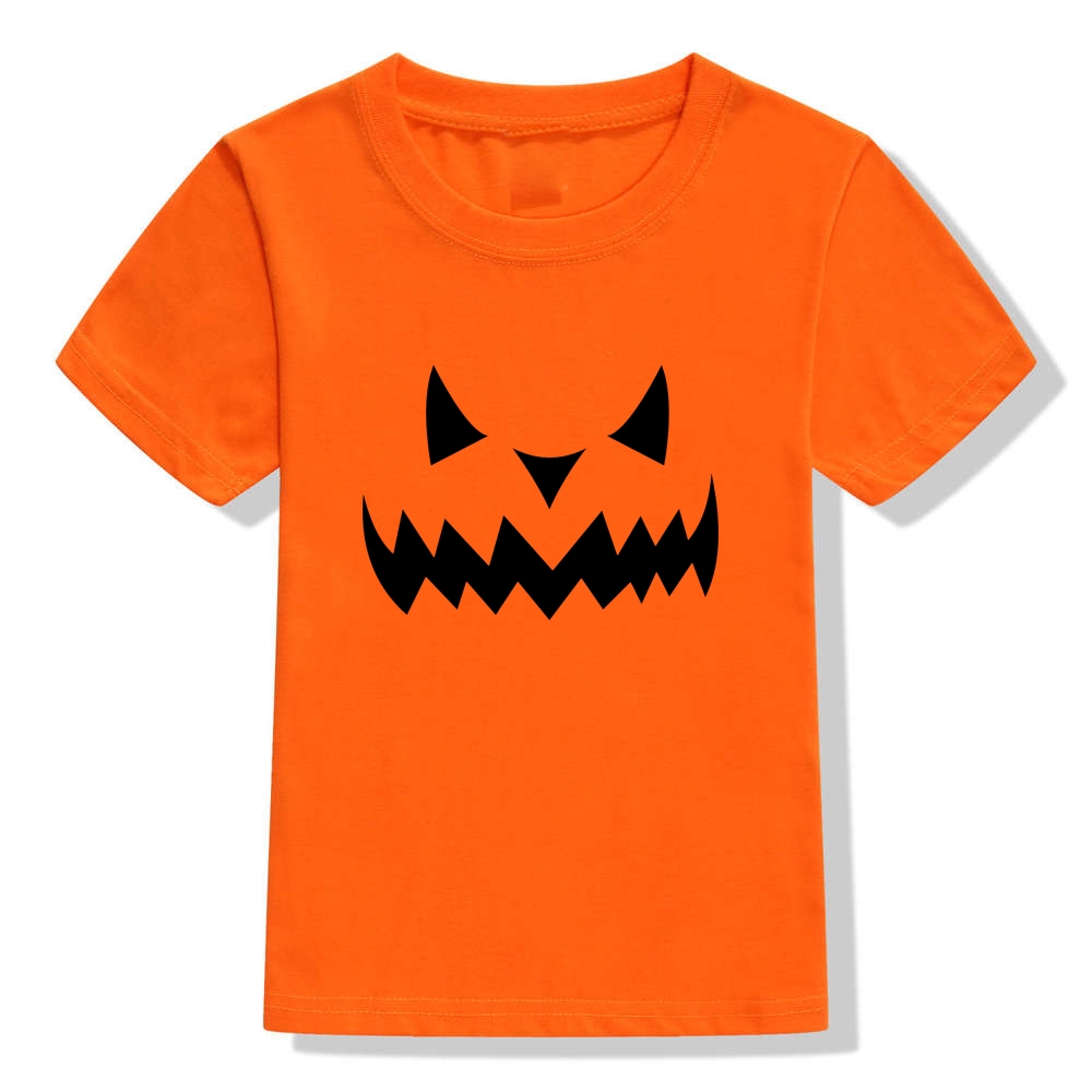 Halloween Ngộ nghĩnh Trẻ Em Đảng Áo Unisex Trẻ Em Tay Ngắn Áo Thun Thường Tập Đi Bé Trai Bé Gái Áo Thun Áo Trang Phục