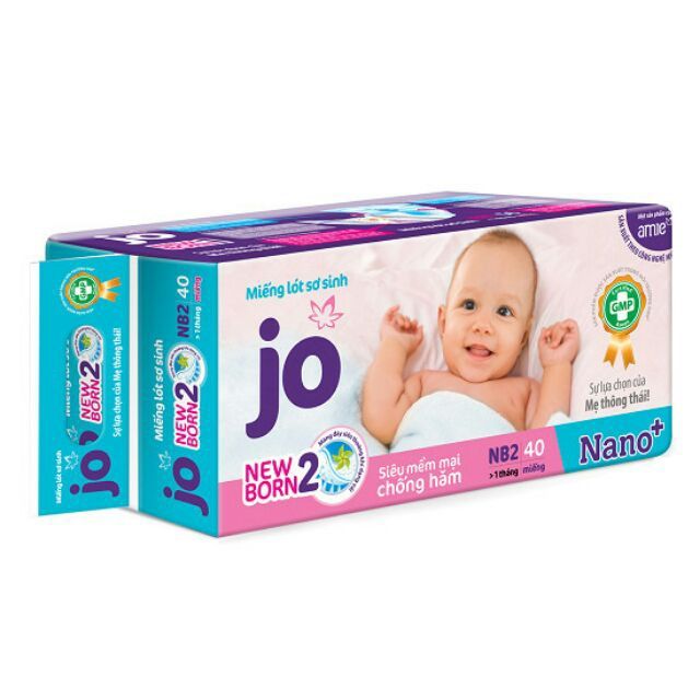 Miếng lót jo sơ sinh  newborn 1 (56 miếng)/Newborn 2(40 miếng)