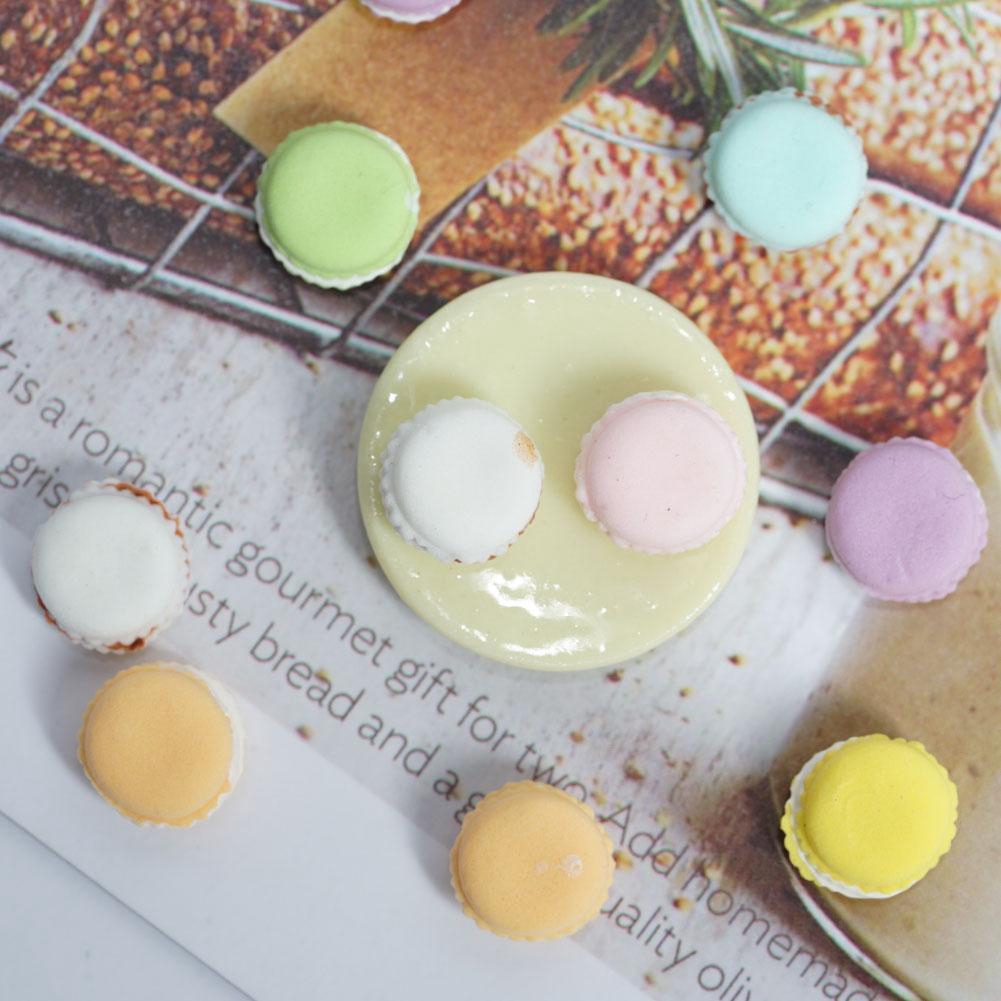 Set 15 mô hình đồ chơi bánh macaron bằng đất sét tỉ lệ 1:12 cho nhà búp bê