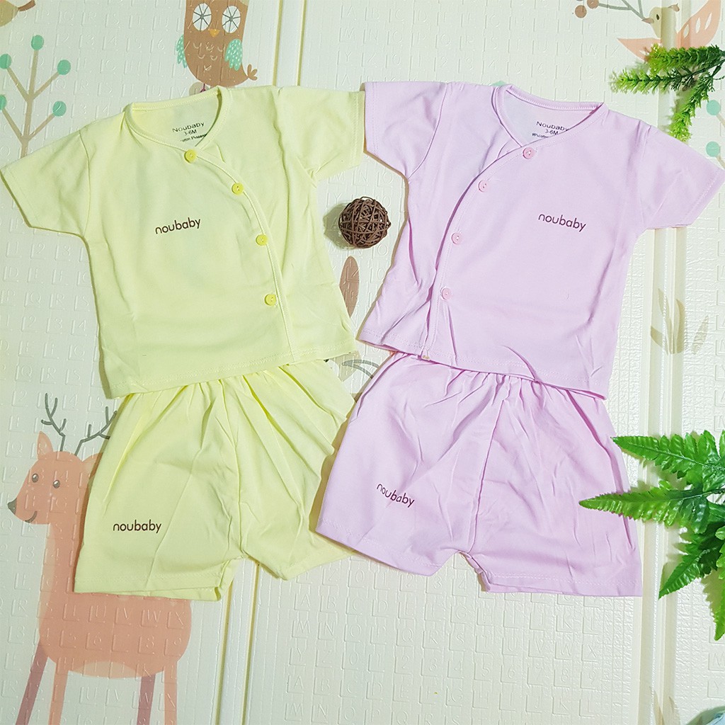 Bộ cộc tay NOUBABY cotton đẹp cho bé trai bé gái