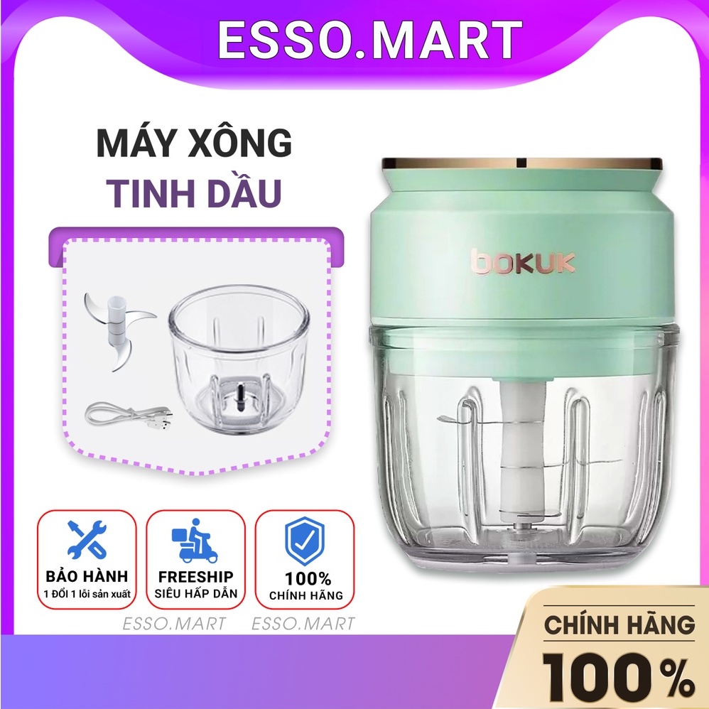 Máy xay đa năng cối xay thủy tinh đa năng 300ml , máy xay tỏi ớt hàn quốc chính hãng Bokuk - Esso Mart