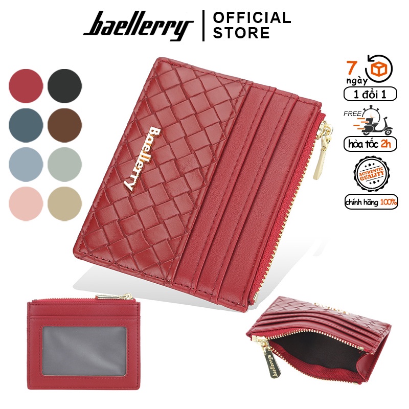 Ví Mini Nữ BAELLERRY Nhỏ Xinh Đựng Thẻ Da Cao Cấp - NR091