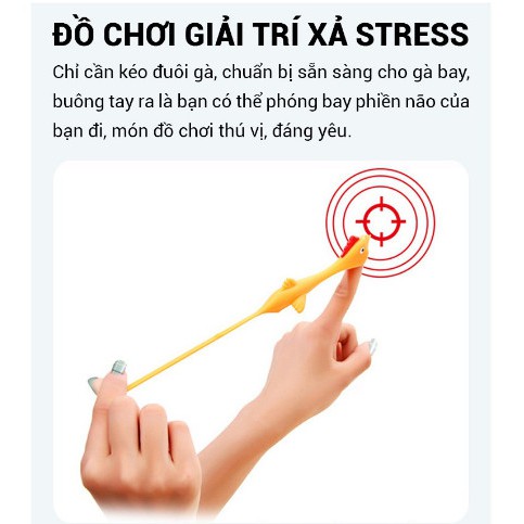 Gà bay dính tường, ná bắn hình chú gà dính tường vui nhộn bằng nhựa dẻo