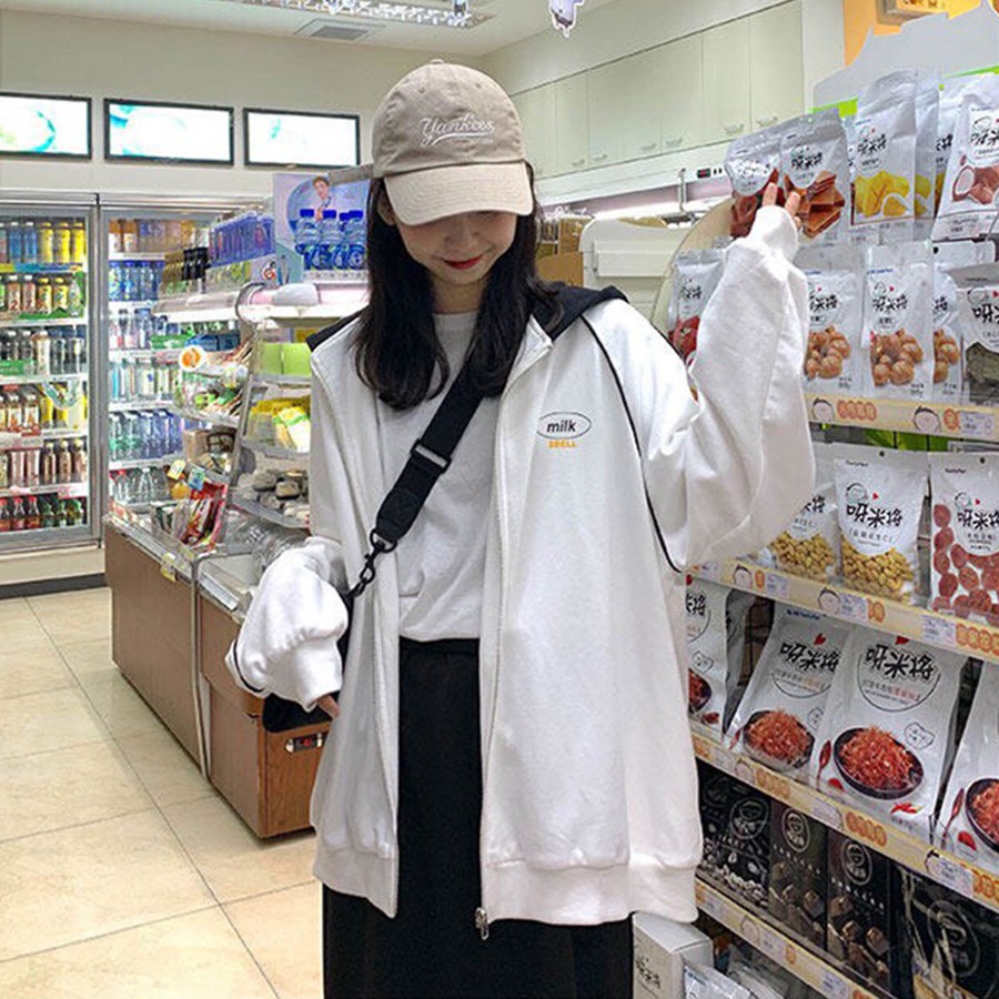 ÁO HOODIE - ÁO KHOÁC NỈ NGOẠI Milk (HD1340 - Sbell) (KHOÁT STORE) | BigBuy360 - bigbuy360.vn
