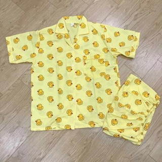 (Sẵn) Bộ ngủ cộc vịt vàng
