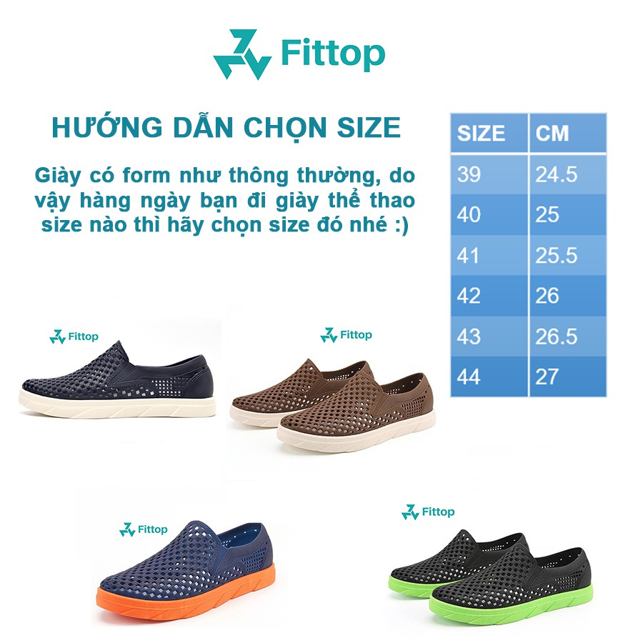 GIÀY NHỰA NAM CAO CẤP SIÊU ÊM FITTOP GIAY-018-1