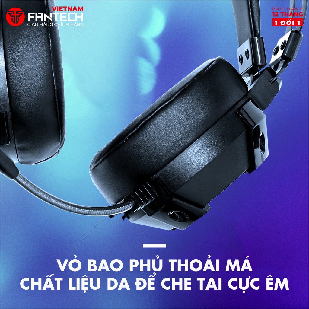 Tai nghe Gaming 7.1 Fantech HG11 CAPTAIN LED RGB Hỗ Trợ Mic Chống Ồn - Chính Hãng