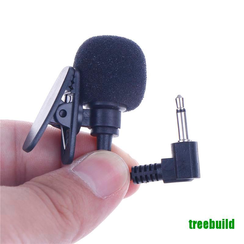 treebuild☆ Mini Mic Microphone Case For Smartphone Recording Pc Clip-On Lapel Microphone