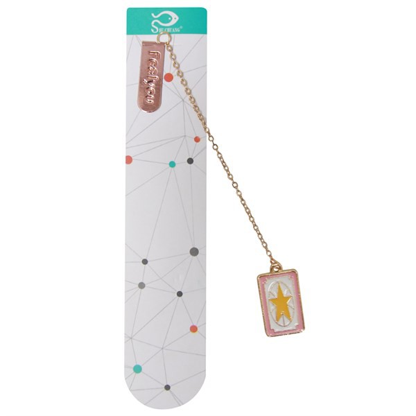 Bookmark Kẹp Sách Kim Loại Phối Charm Hình Cardcaptor - Mẫu 1