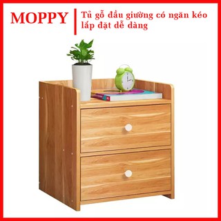 TỦ GỖ ĐẦU GIƯỜNG CÓ NGĂN KÉO ĐỂ ĐỒ