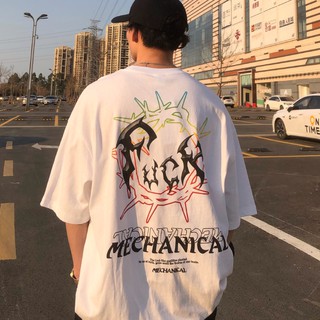 Áo Thun Nam Tay Ngắn In Hình Graffiti Cá Tính