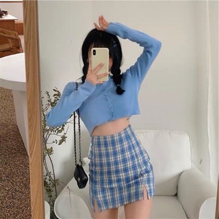 [TỔNG HỢP] Áo len kẻ cổ lọ, cardigan freesize - ULZZANG