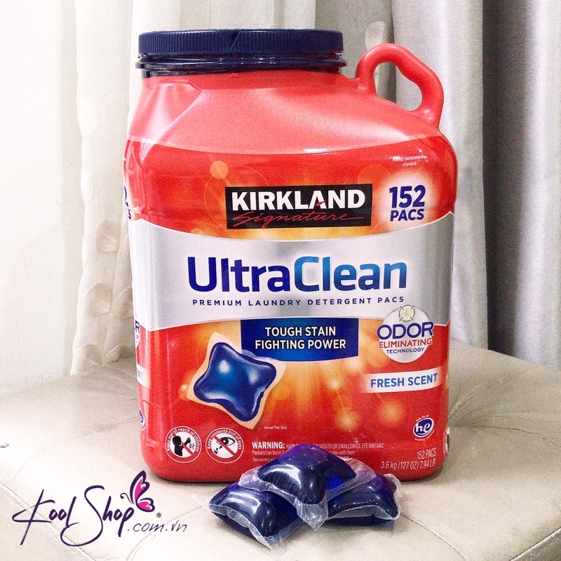 💦 Viên giặt kháng khuẩn quần áo Kirkland Signature Ultra Clean 💦