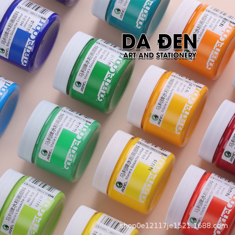 [DA ĐEN] Màu Gouache Marie's Hủ 100ml