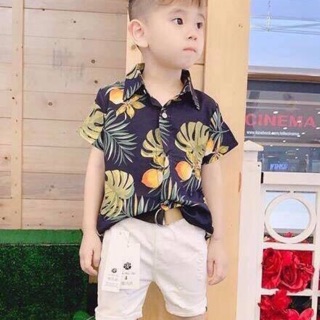 Áo thô hoa lá cành cho bé trai (Khách đặt hàng)