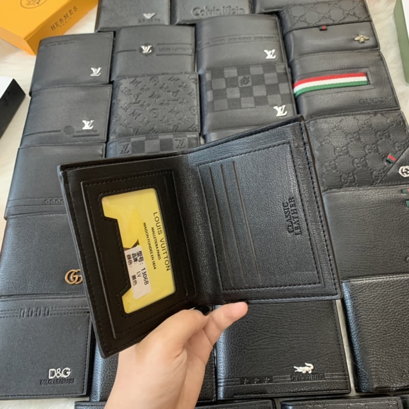 Ví nam bóp nam lv gc  hộp nâm châm hàng da đẹp kèm ảnh thật và video phì hợp đi tặng quà