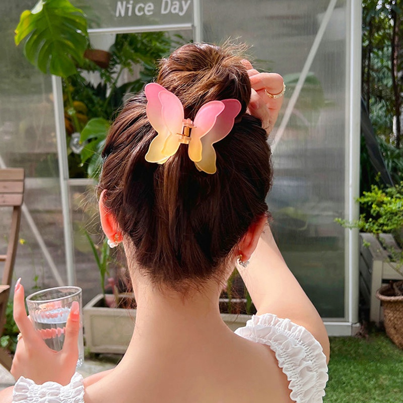 Kẹp Tóc Càng Cua Màu Nhuộm Gradient Thời Trang Cho Nữ dreamdiary