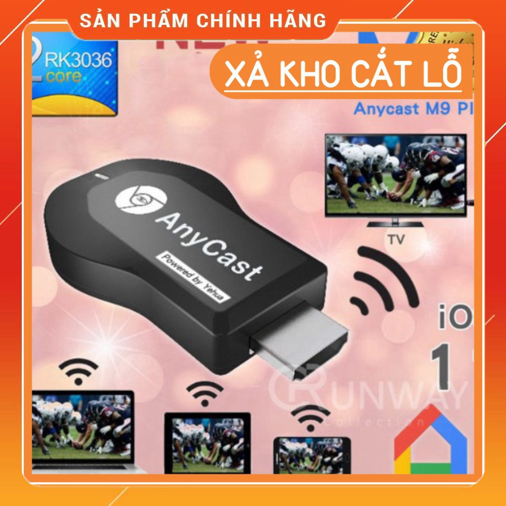 (SEO KHỦNG)  HDMI Không Dây ANYCAST M9 Plus 2018 - Tốc Độ Kết Nối Siêu Nhanh (Dùng cho android/IOS)