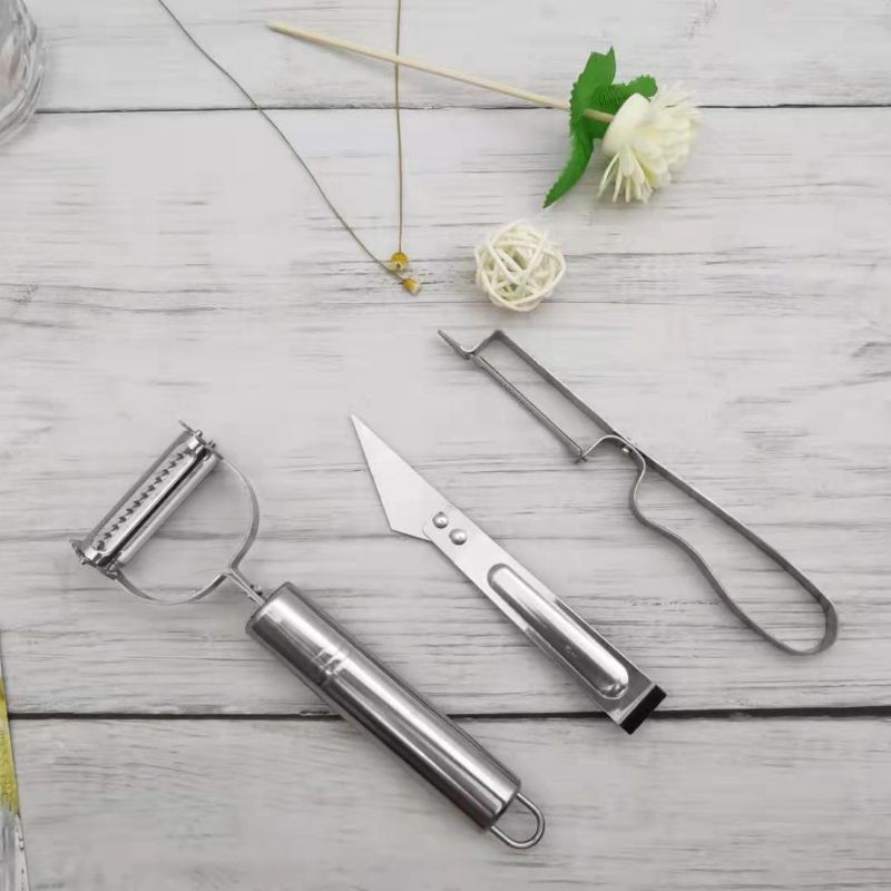 Bộ 3 món dao bào rau củ, bà đa năng, nhổ lông gà,,,,