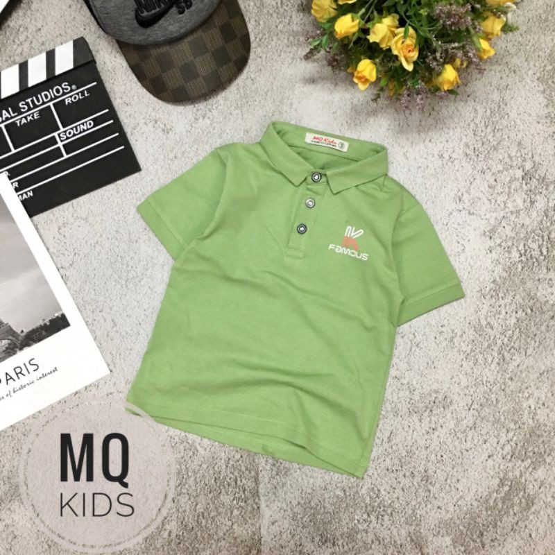 [Mã FAMARAL1 giảm 10K đơn 50K] Áo thun bé trai  RẺ VÔ ĐỊCH Cổ trụ, cổ bẻ 1_4 tuổi chất lượng 100%