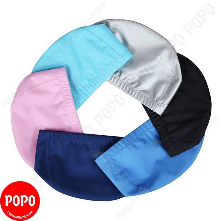 Mũ bơi vải Spandex CA36 POPO mũ bơi người lớn cho nam nữ cho bé trẻ em